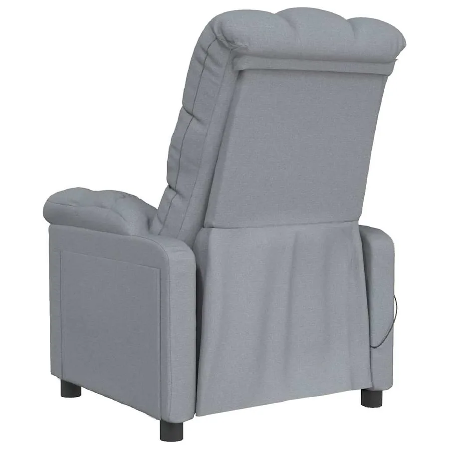 Fauteuil de massage Gris clair Tissu - 5