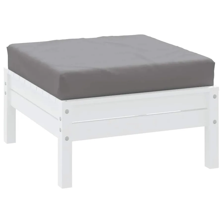 Coussin de palette gris 60x60x9,5 cm tissu oxford - 3