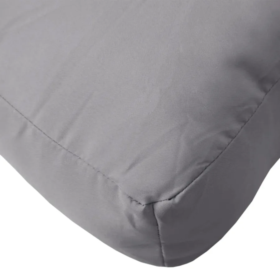 Coussin de palette gris 70x40x12 cm tissu - 7