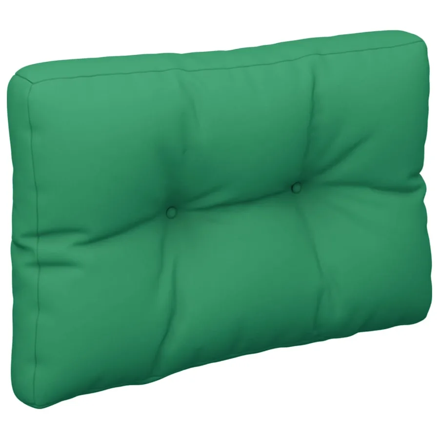 Coussin de palette vert 50x40x12 cm tissu - 4