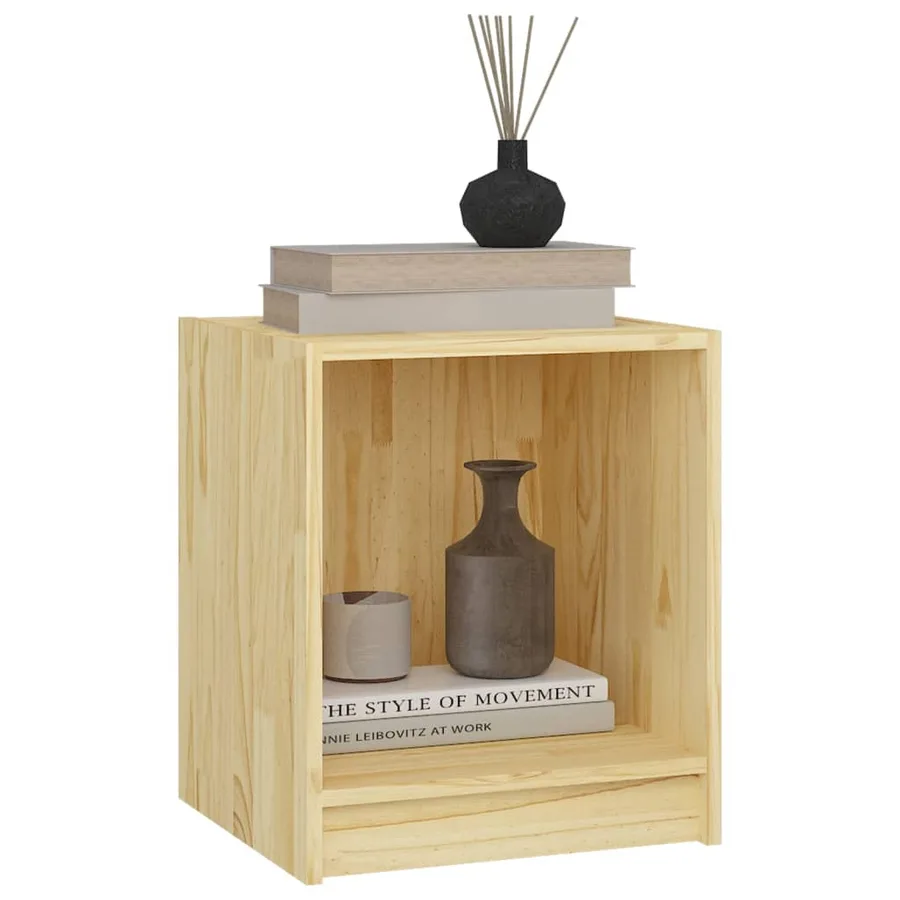 Table de chevet 35,5x33,5x41,5 cm bois de pin massif - 3
