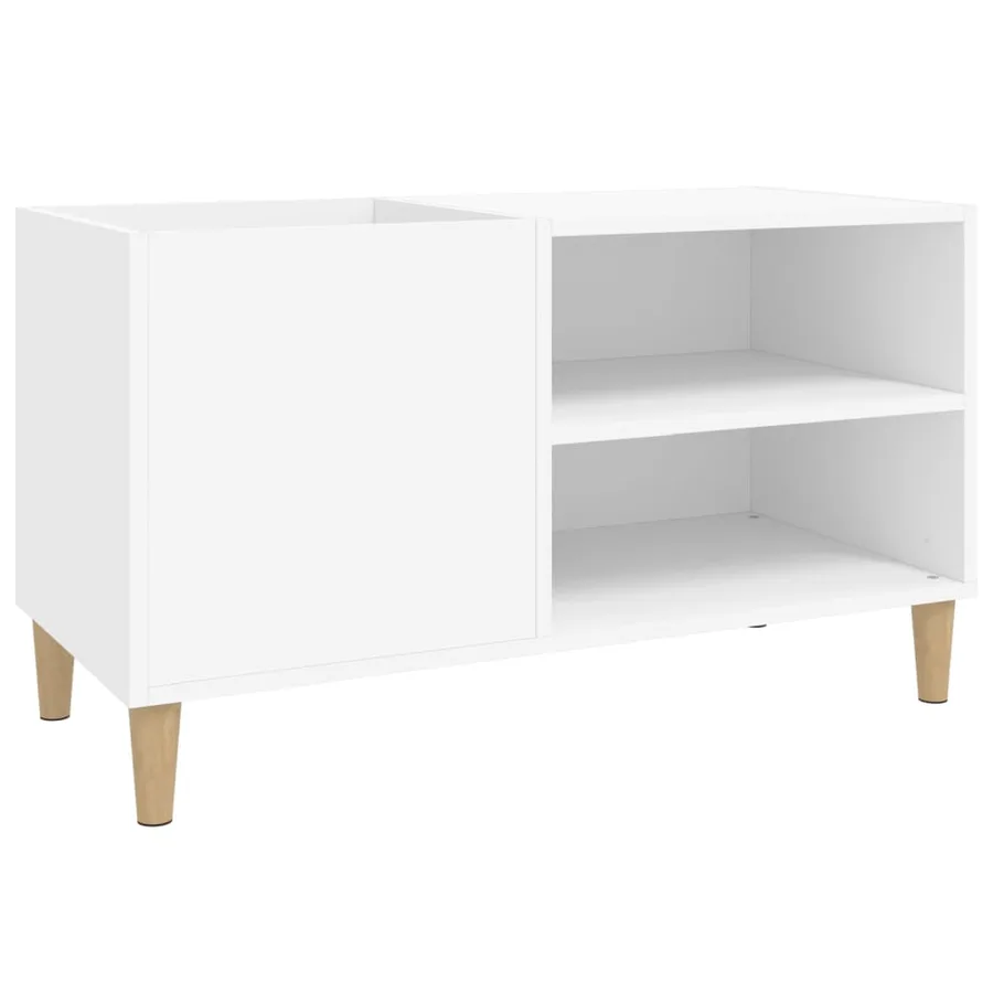 Armoire à disques blanc 84,5x38x48 cm bois d'ingénierie - 2
