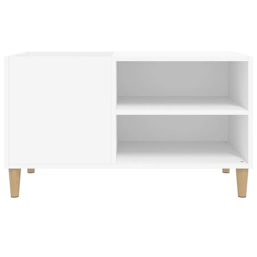 Armoire à disques blanc 84,5x38x48 cm bois d'ingénierie - 5