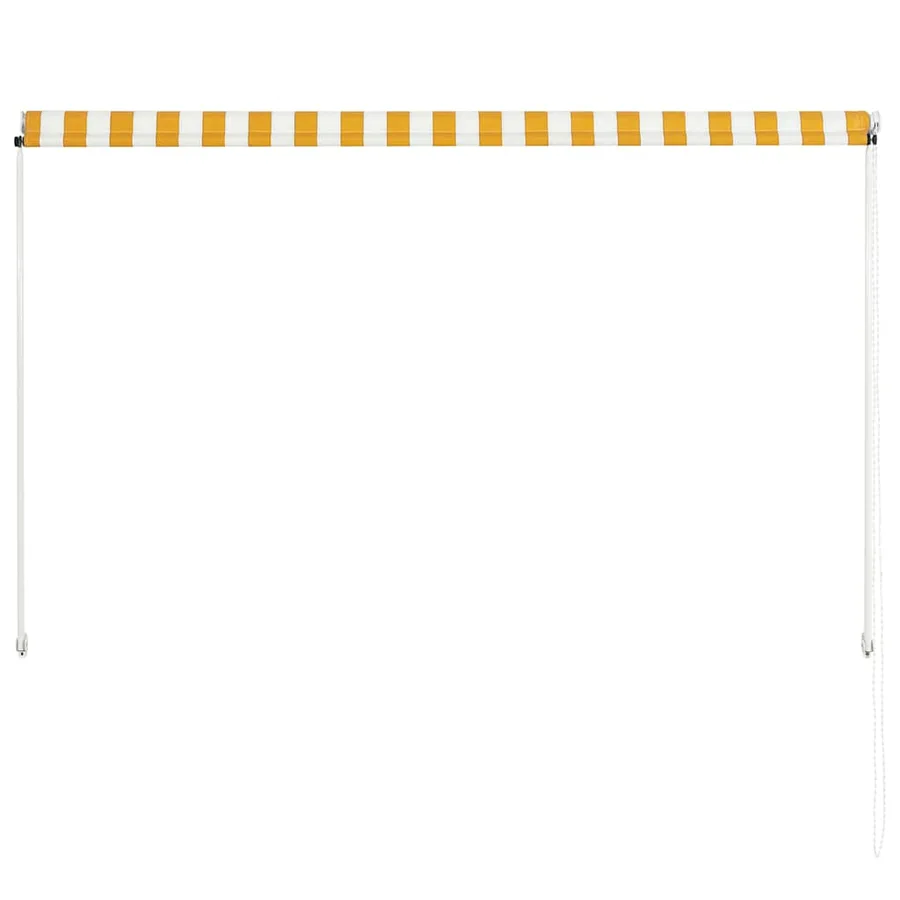 Auvent rétractable 200x150 cm Jaune et blanc - 5