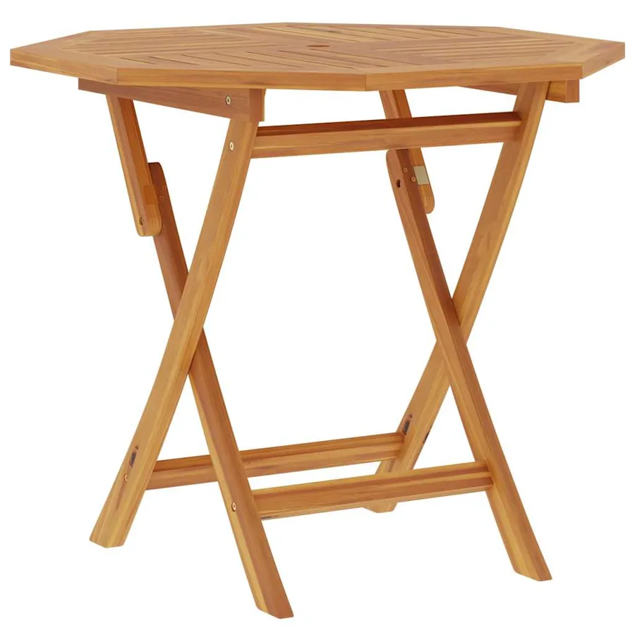 Table pliable de jardin 85x85x76 cm Bois de teck solide - 5