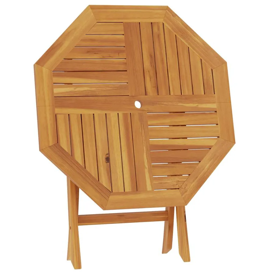 Table pliable de jardin 85x85x76 cm Bois de teck solide - 6