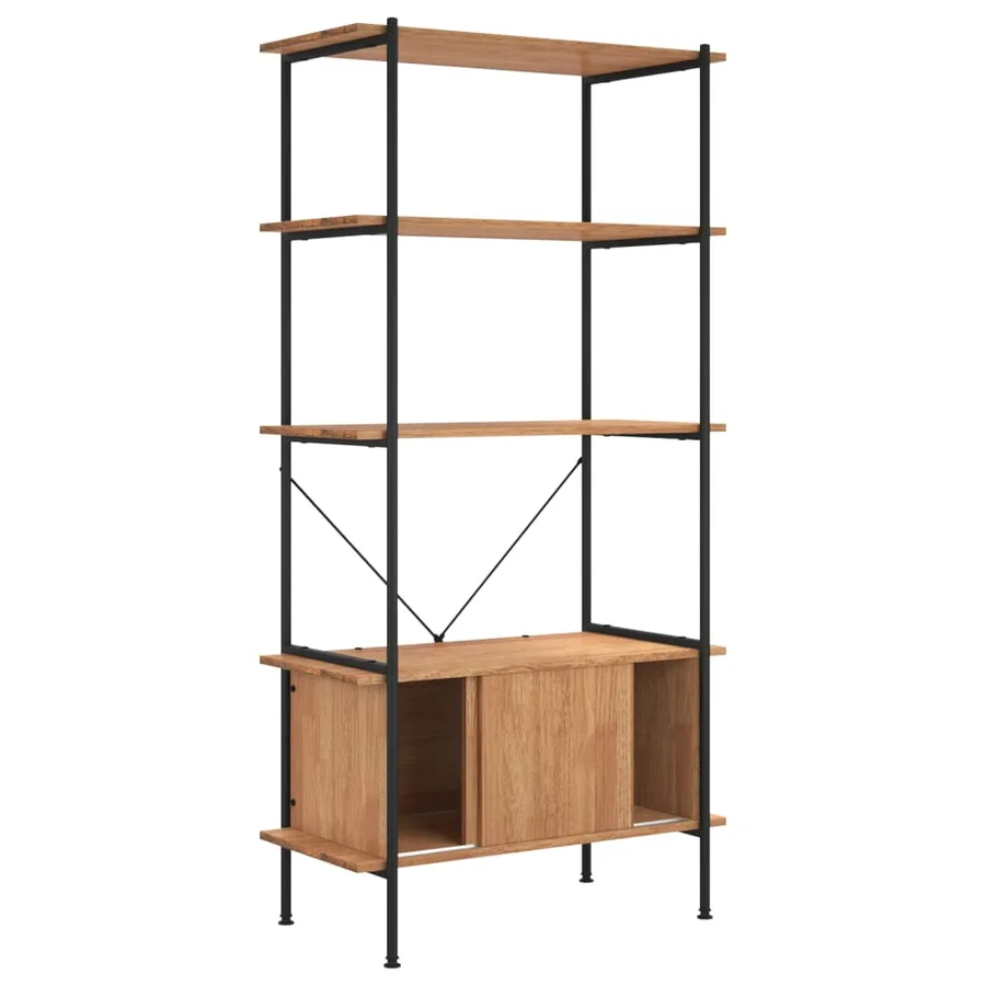 Étagère à 5 niveaux armoire 80x40x163cm Acier bois d'ingénierie - 3