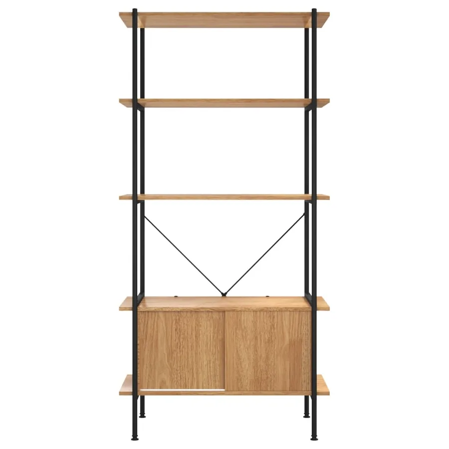 Étagère à 5 niveaux armoire 80x40x163cm Acier bois d'ingénierie - 4