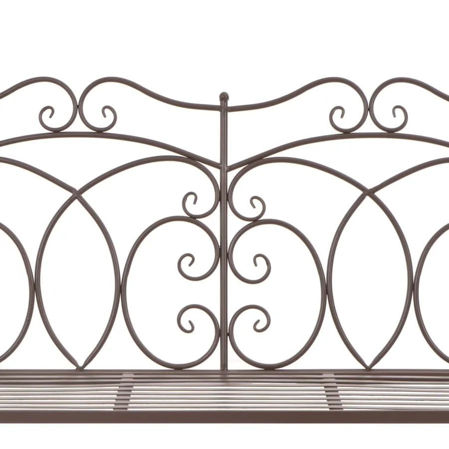 Banc de jardin 104 cm Fer Marron antique - 4