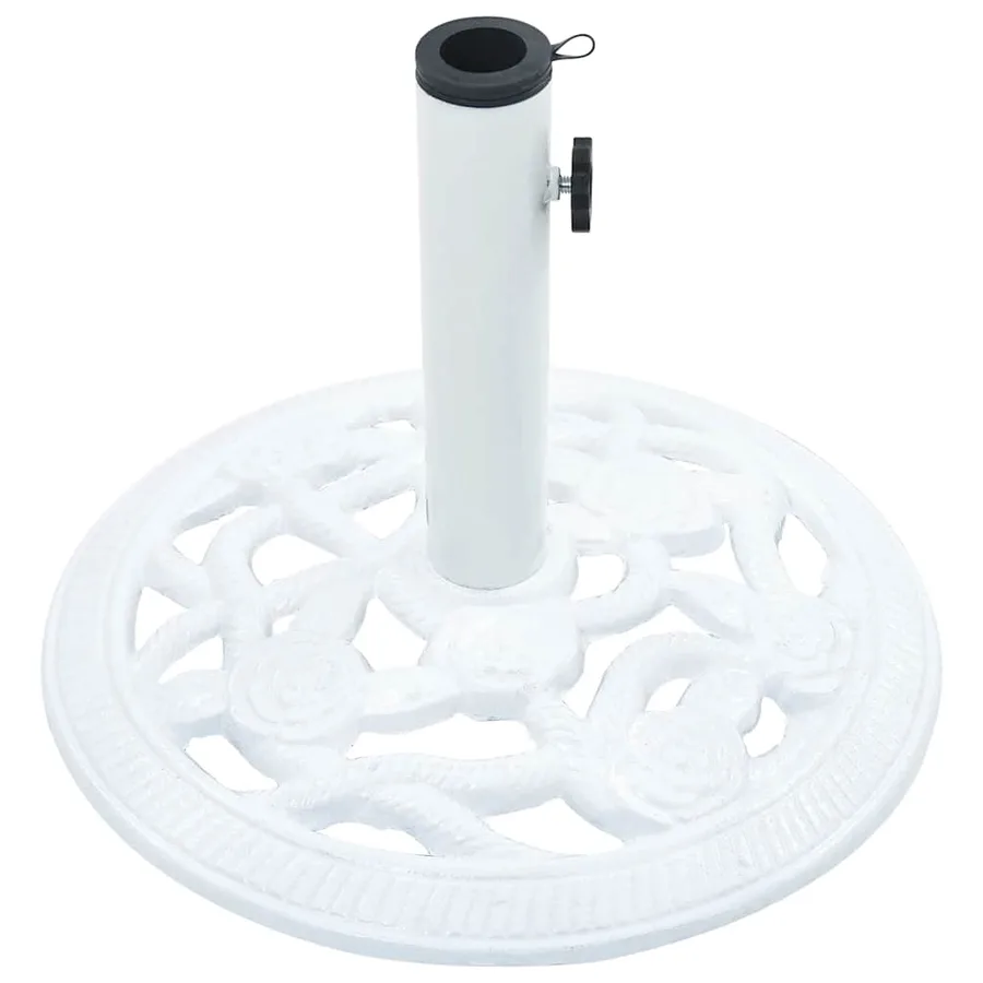 Socle de parasol Blanc 9 kg 40 cm Fonte - 5