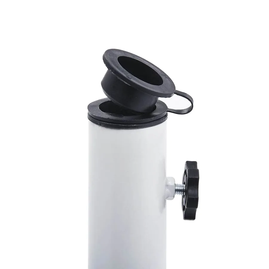 Socle de parasol Blanc 9 kg 40 cm Fonte - 6
