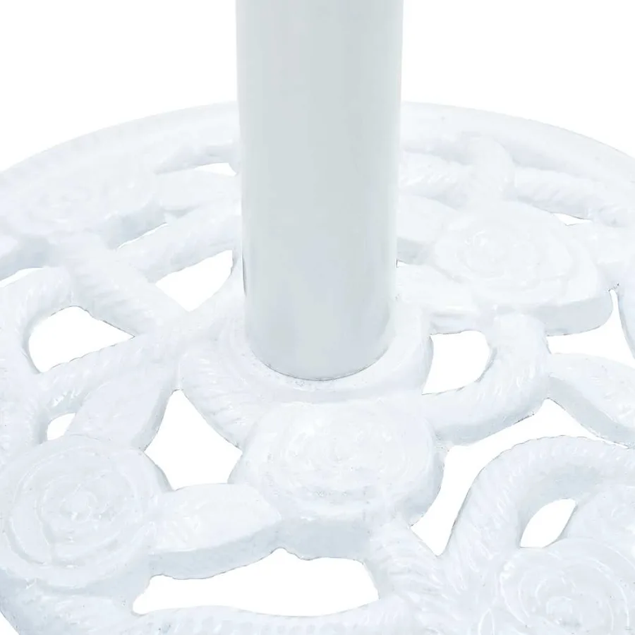Socle de parasol Blanc 9 kg 40 cm Fonte - 7
