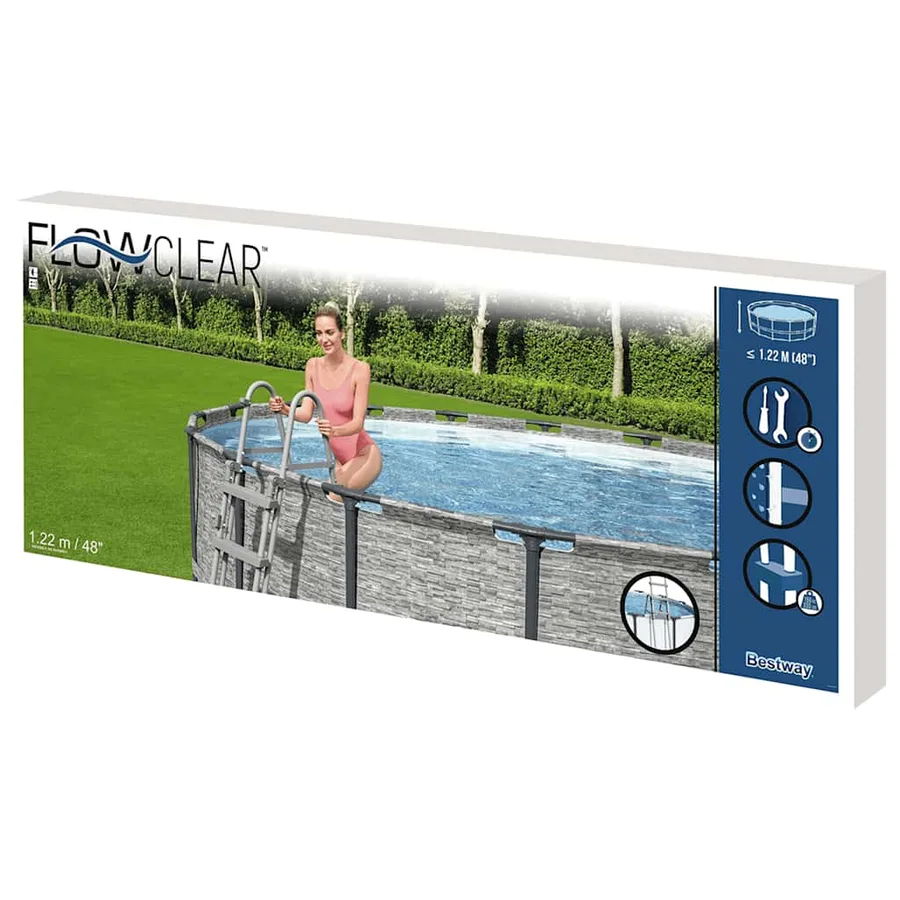 Bestway Échelle de piscine à 4 marches Flowclear 122 cm - 10