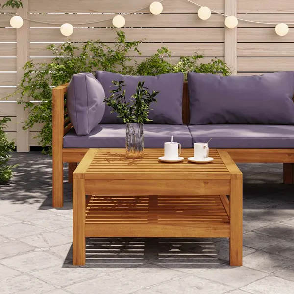 Table basse 65x65x35 cm Bois d'acacia solide