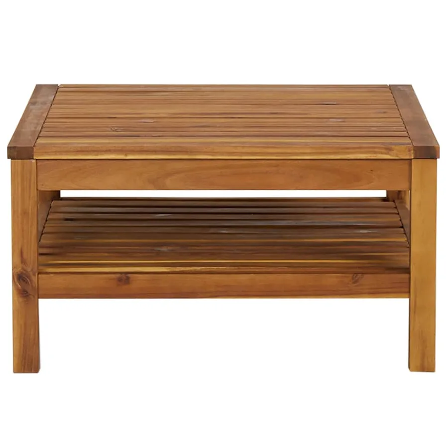 Table basse 65x65x35 cm Bois d'acacia solide - 3