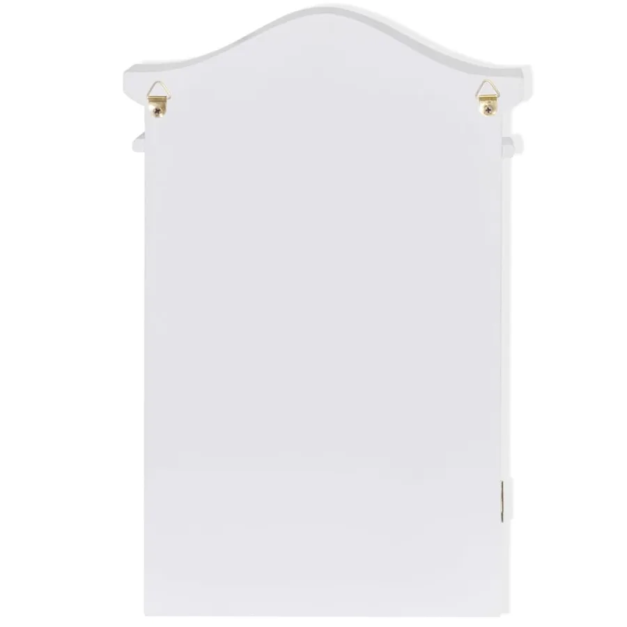 Armoire à clés avec cadre photo Blanc - 8