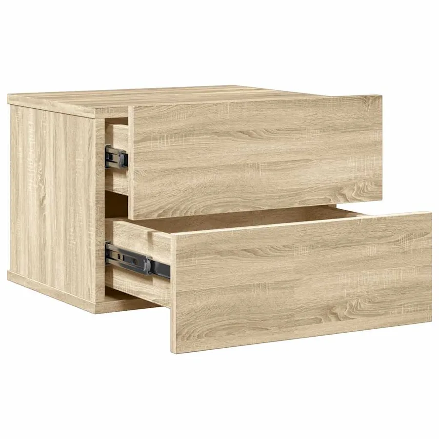 Table de chevet chêne sonoma 40x30x30 cm Bois d'ingénierie - 9