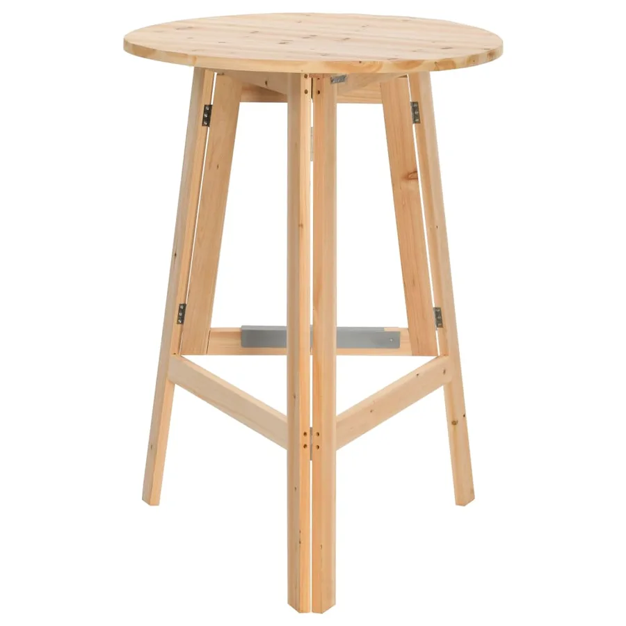 Table de bar pliable 78 cm Bois de sapin - 2
