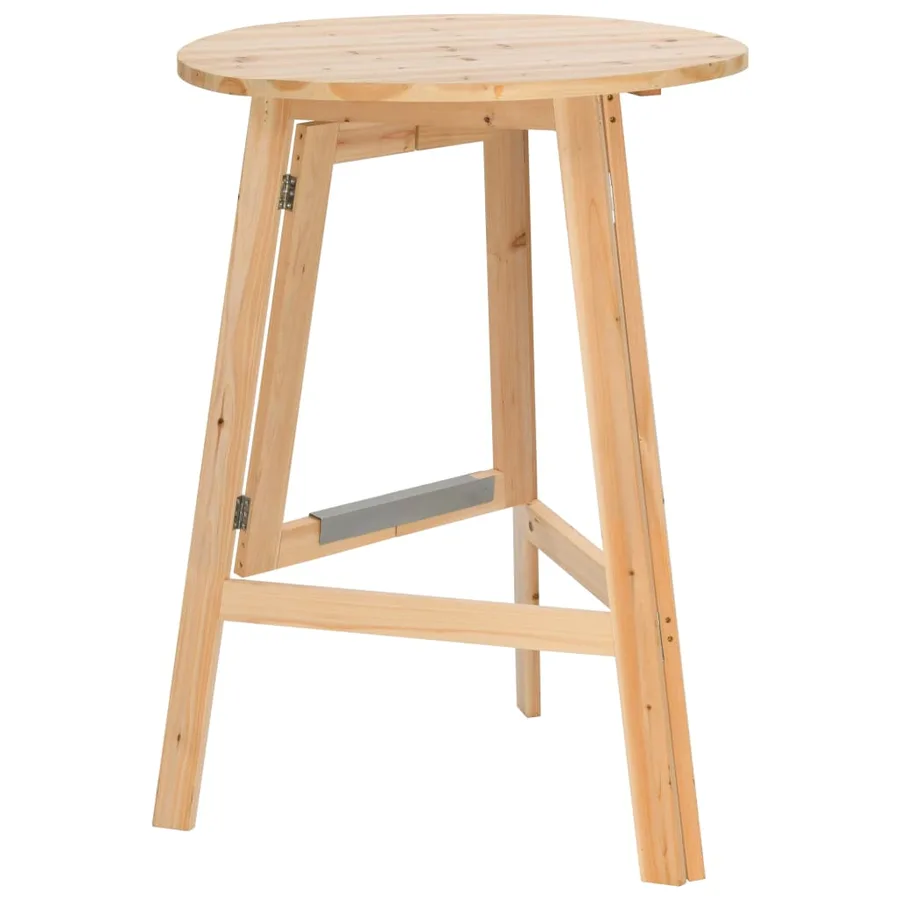 Table de bar pliable 78 cm Bois de sapin - 3