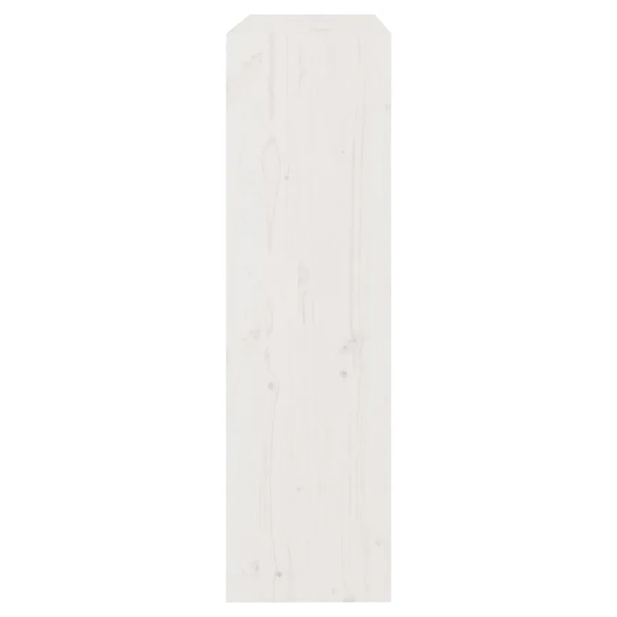 Bibliothèque/Séparateur de pièce Blanc 80x30x103,5cm Pin massif - 6