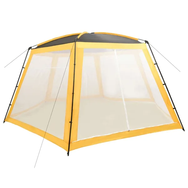 Tente de piscine Tissu 660x580x250 cm Jaune