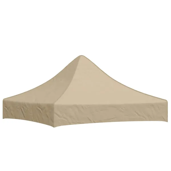 Toit de tente de réception 2x2 m Beige 270 g/m²