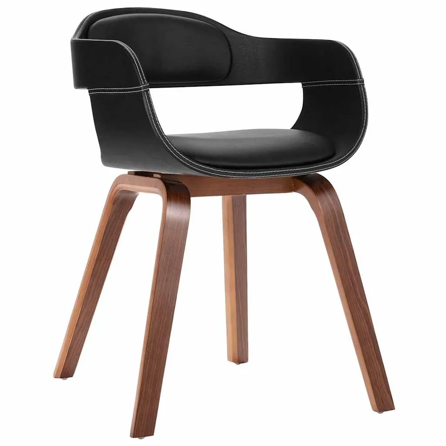 Chaise à manger Bois courbé et similicuir