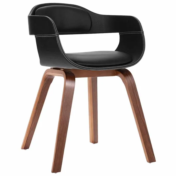 Chaise à manger Bois courbé et similicuir