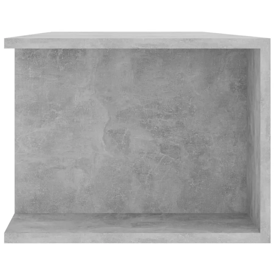 Meuble TV avec lumières LED gris béton 135x39x30 cm - 9