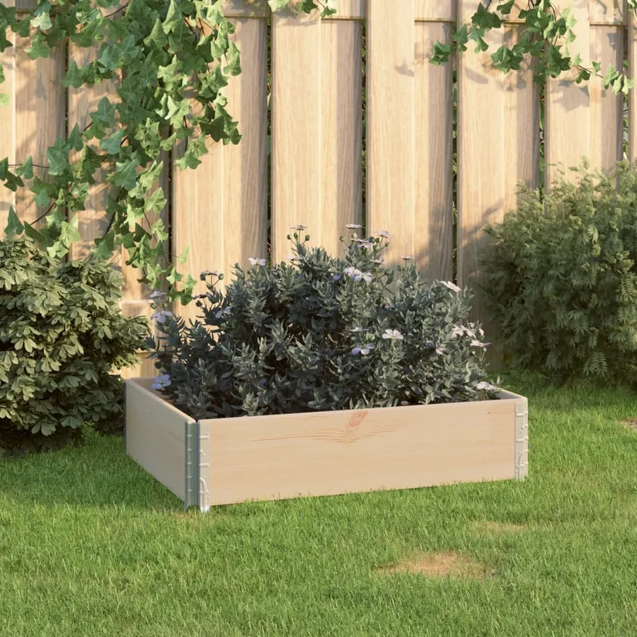 Jardinière surélevée 60x80 cm Bois de pin solide