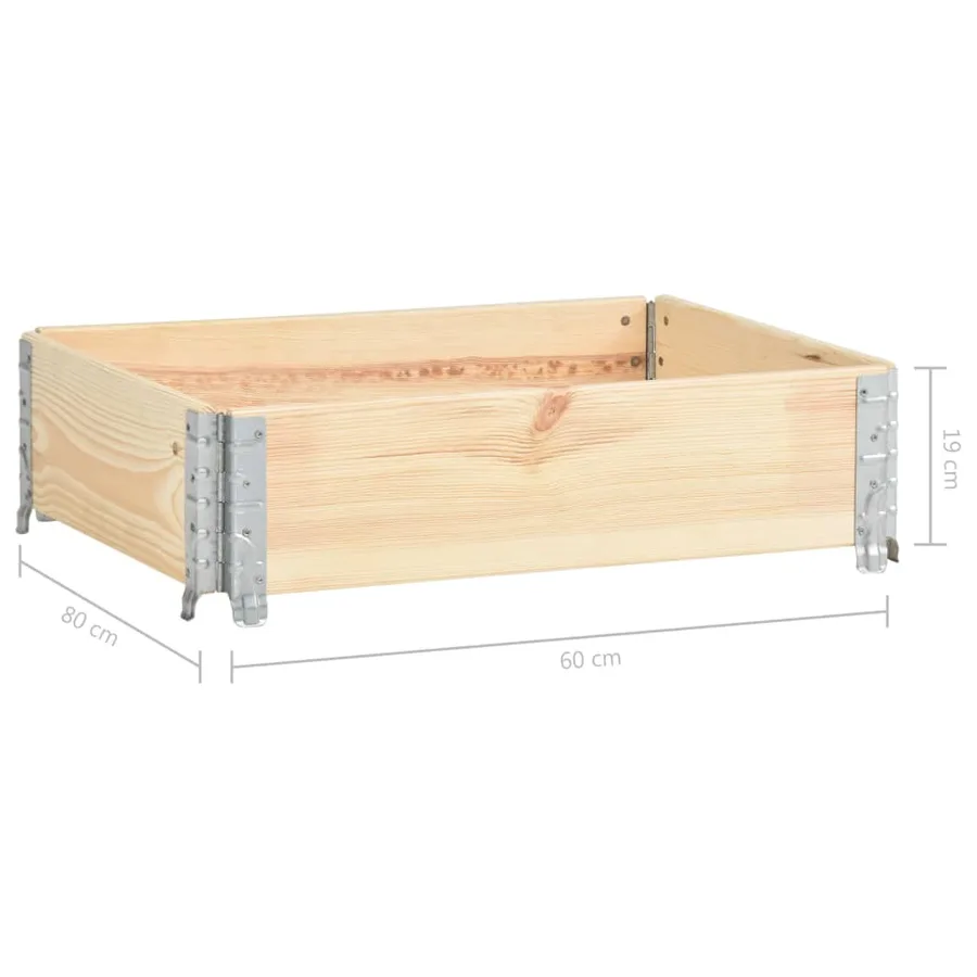 Jardinière surélevée 60x80 cm Bois de pin solide - 7