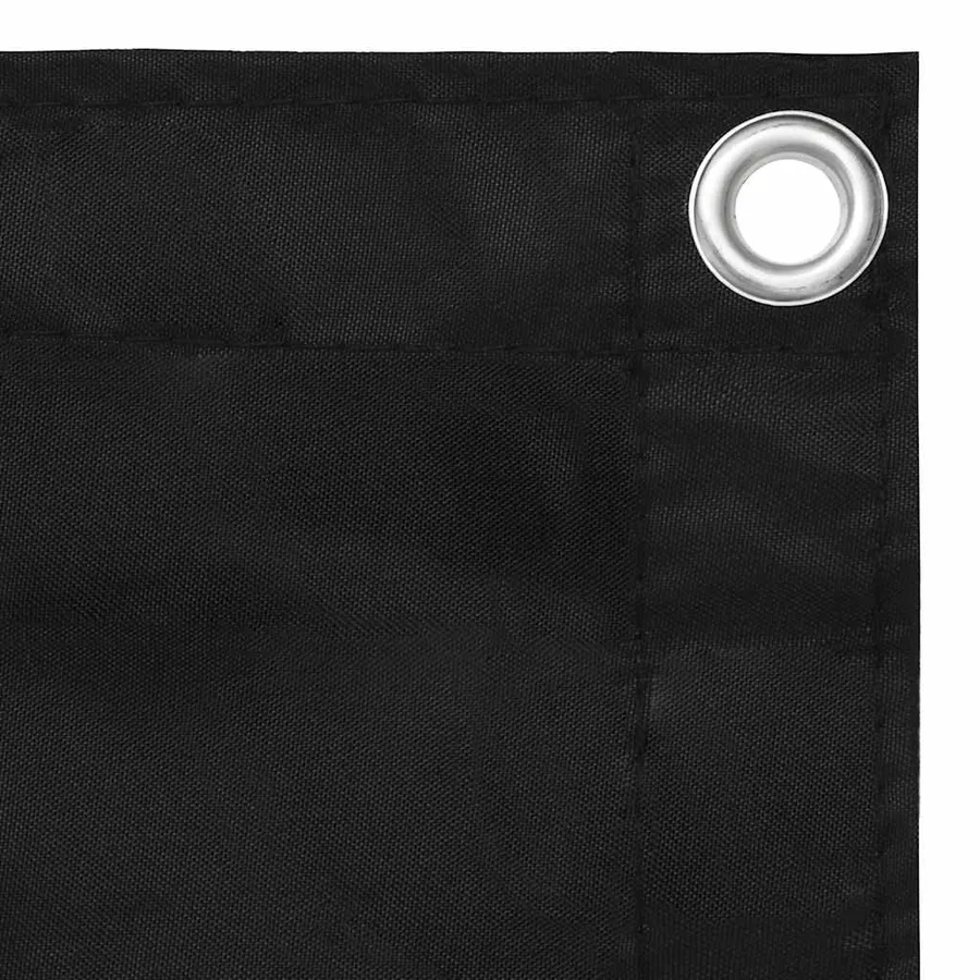 Écran de balcon Noir 90x300 cm Tissu Oxford - 3