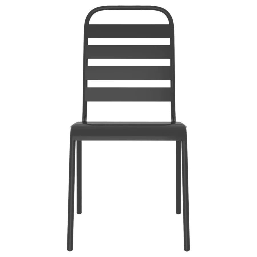 Ensemble à manger de jardin 7 pcs anthracite acier - 6