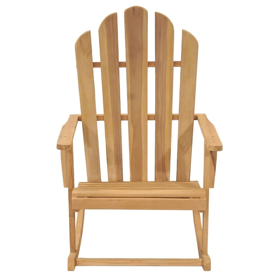 Chaises à bascule Adirondack lot de 2 Bois de teck massif - 3