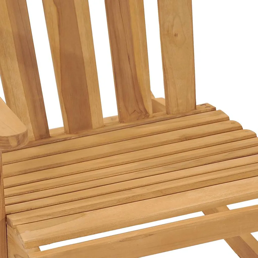 Chaises à bascule Adirondack lot de 2 Bois de teck massif - 6