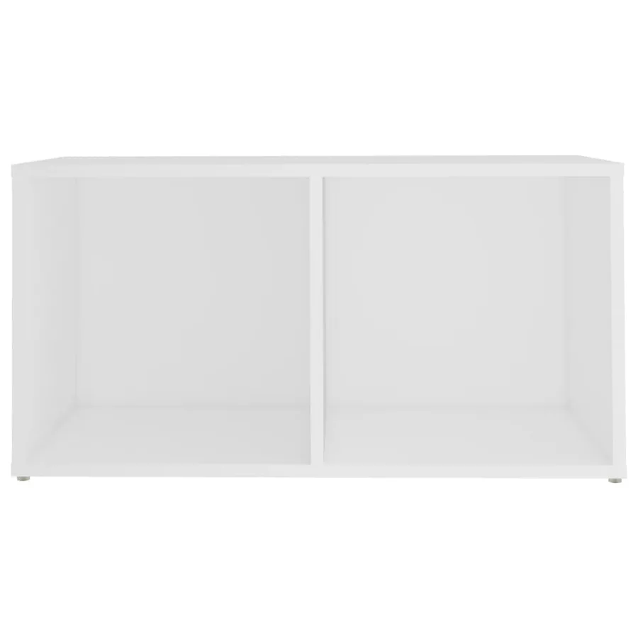 Meuble TV blanc 72x35x36,5 cm bois d’ingénierie - 4