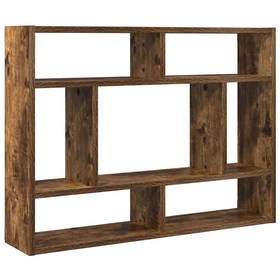 Étagère murale Chêne fumé 75x16x55 cm Bois d'ingénierie - 2