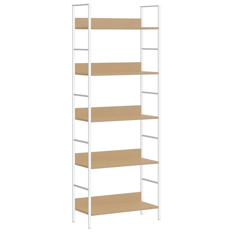 Bibliothèque à 5 niveaux chêne 60x27,6x158,5 cm bois ingénierie