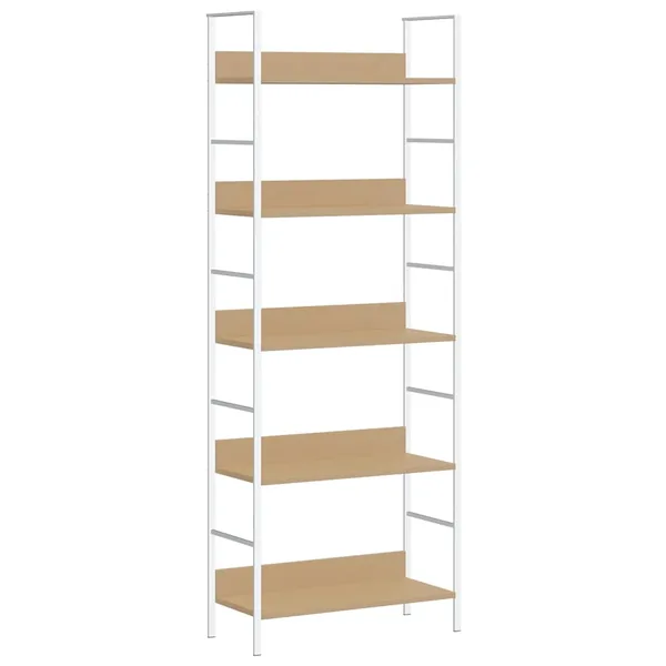 Bibliothèque à 5 niveaux chêne 60x27,6x158,5 cm bois ingénierie