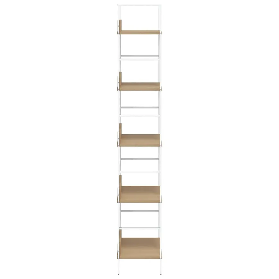 Bibliothèque à 5 niveaux chêne 60x27,6x158,5 cm bois ingénierie - 5