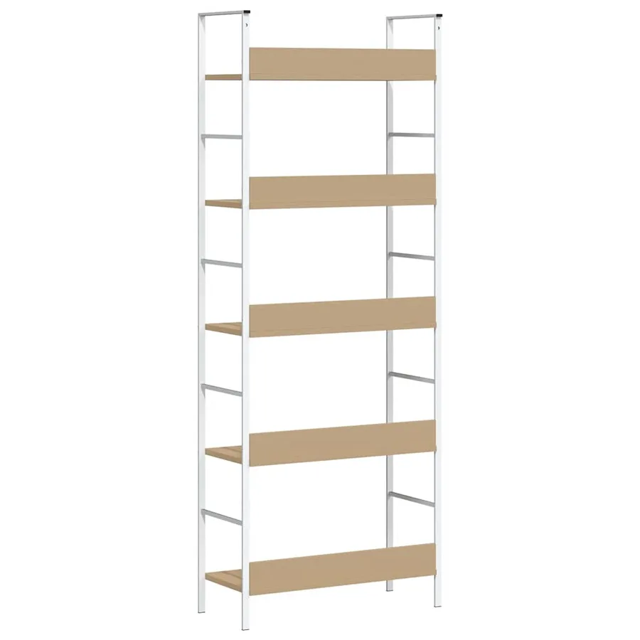 Bibliothèque à 5 niveaux chêne 60x27,6x158,5 cm bois ingénierie - 6