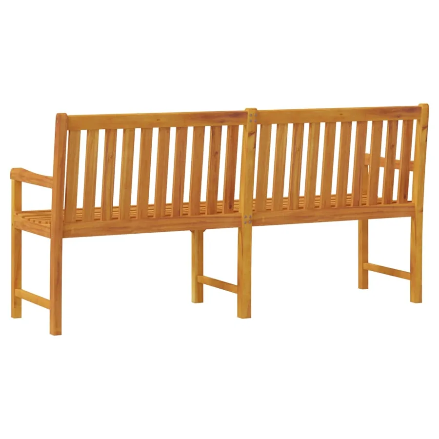 Banc de jardin 180 cm Bois solide d'acacia - 5