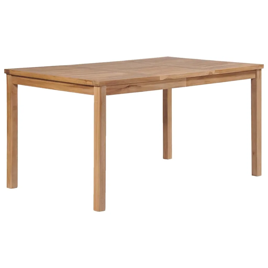 Ensemble de salle à manger de jardin 7 pièces 150 x 90 cm en bois de teck massif - 6
