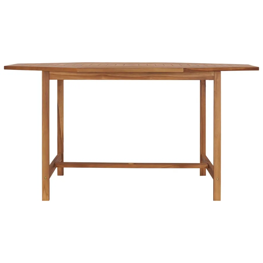 Table de jardin 150x150x75 cm Bois de teck solide - 2