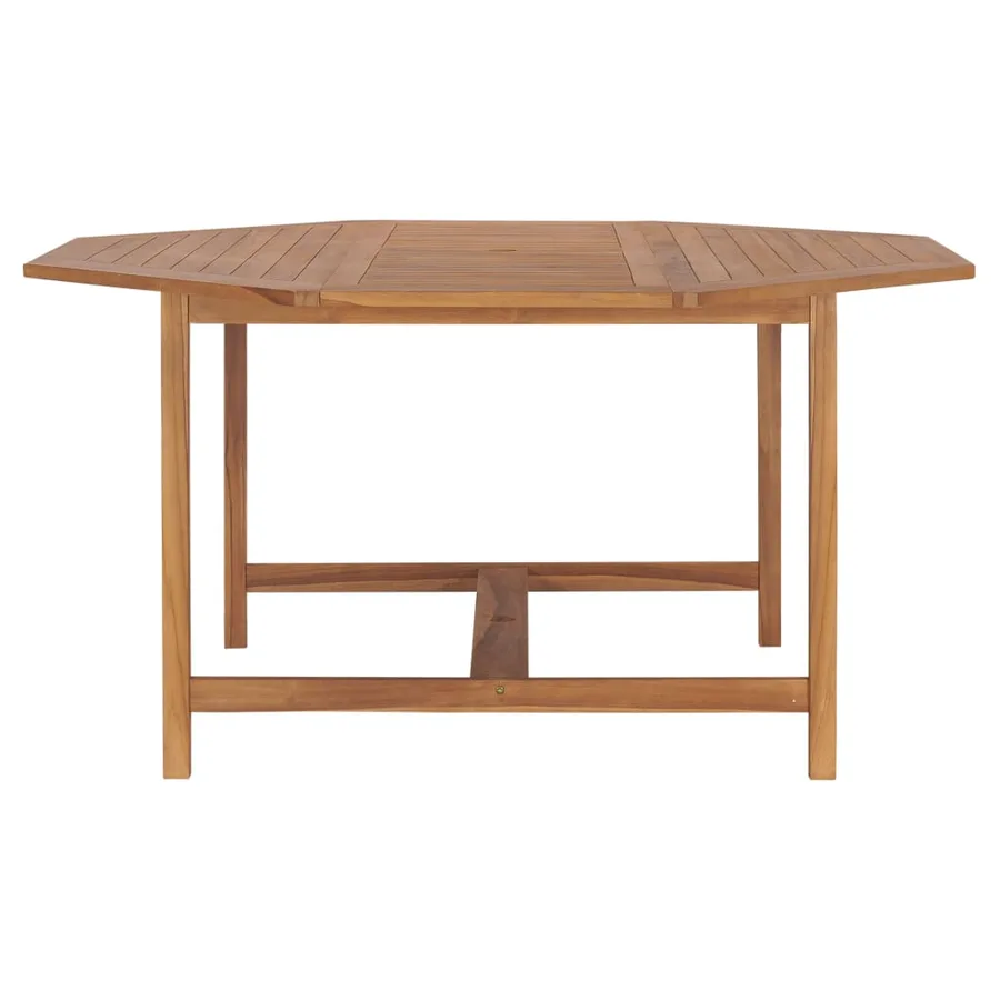 Table de jardin 150x150x75 cm Bois de teck solide - 3