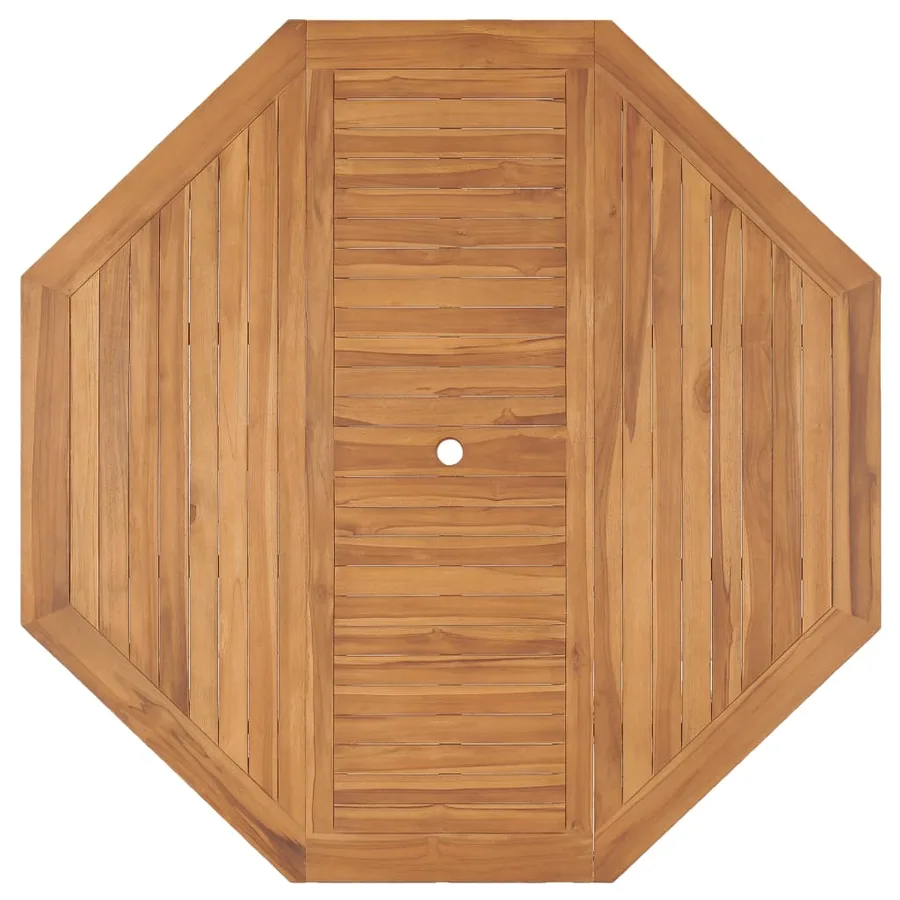 Table de jardin 150x150x75 cm Bois de teck solide - 4