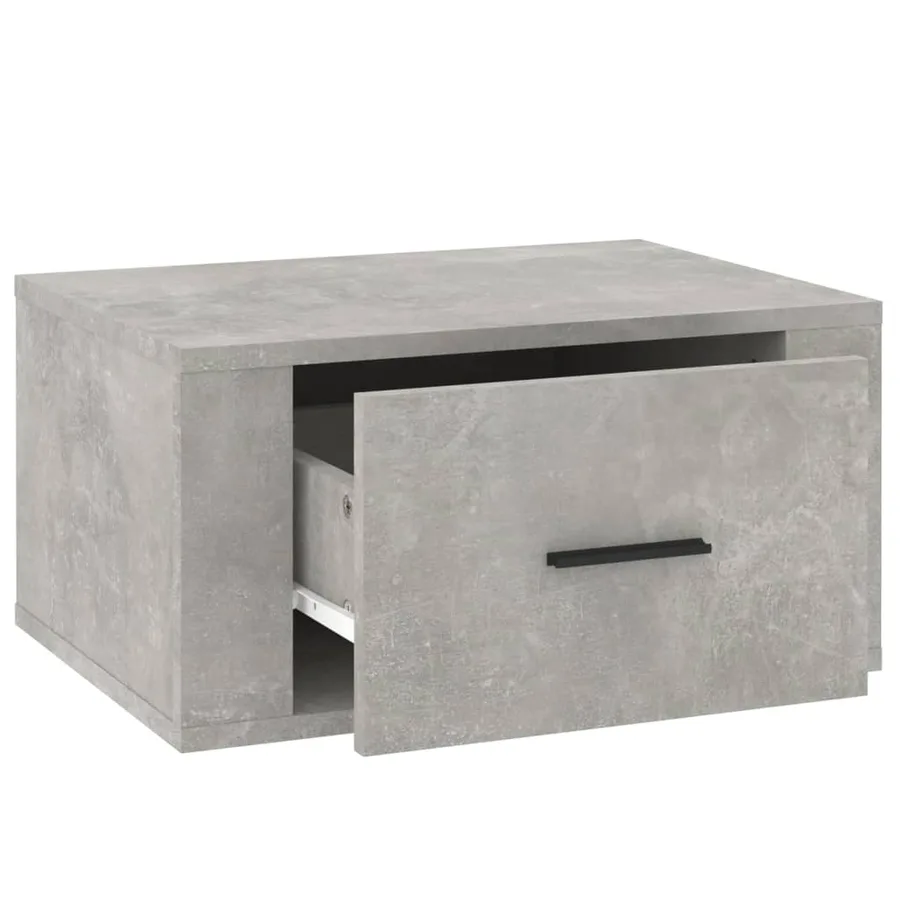 Tables de chevet murales 2 pcs Gris béton 50x36x25 cm - 8