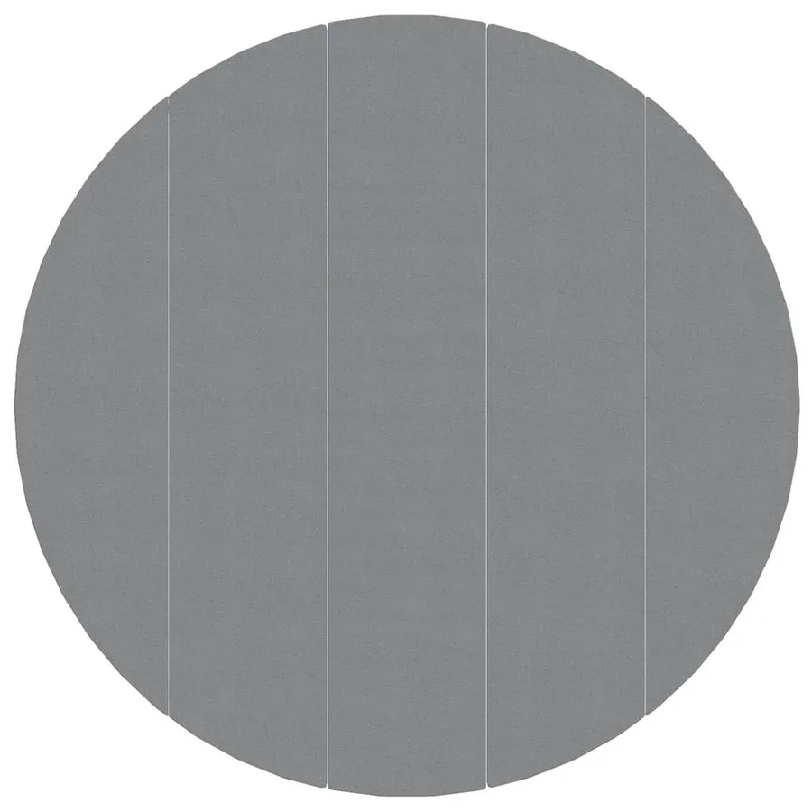 Bâche de piscine gris clair Ø550 cm géotextile polyester - 3
