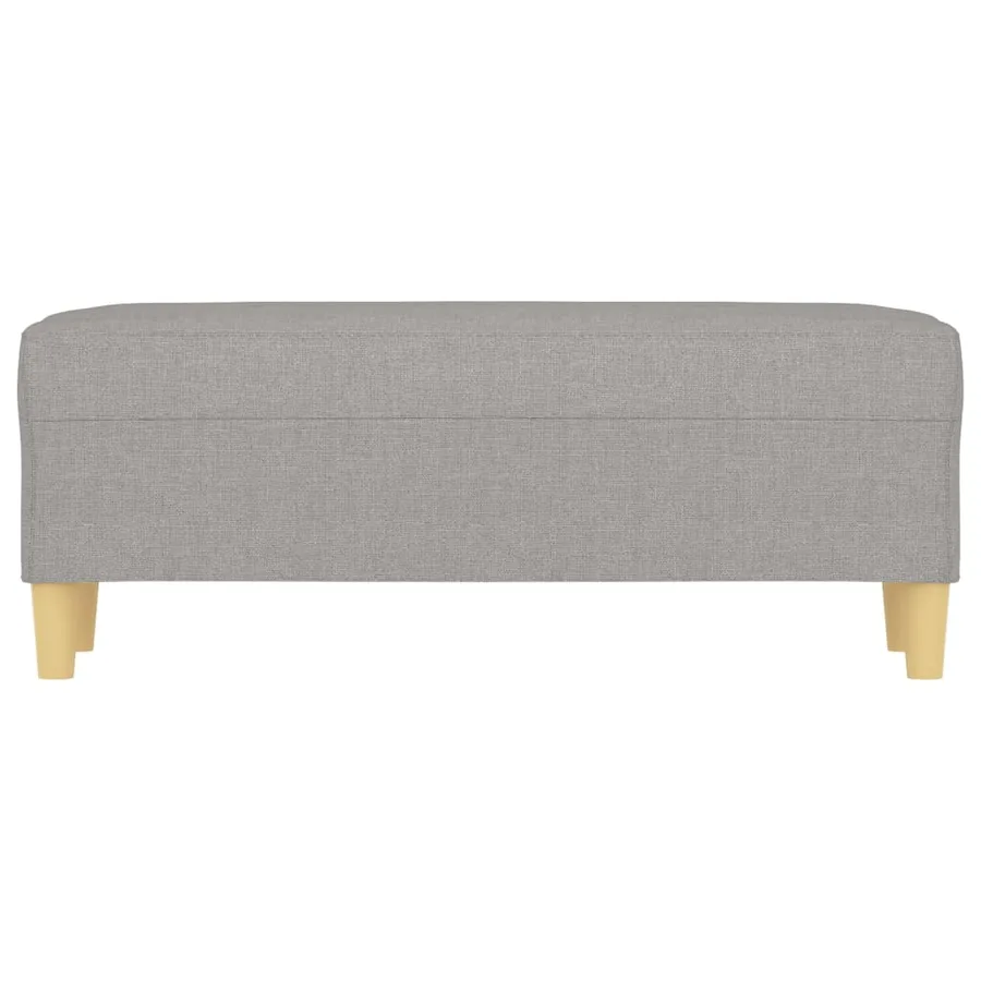 Banc Gris clair 100x35x41 cm Tissu - 3