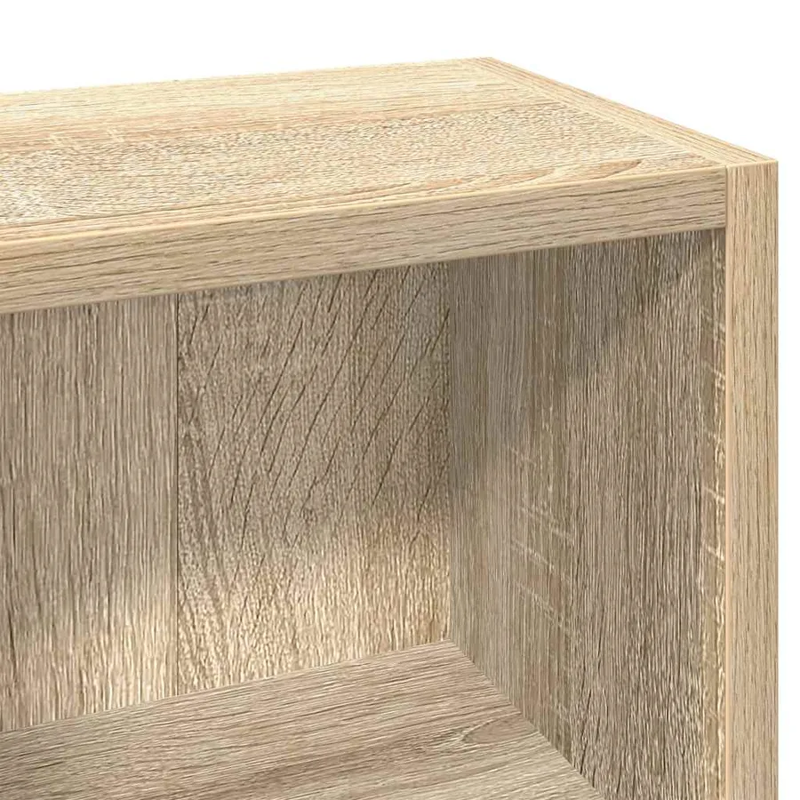 Armoires à CD 2 pcs Chêne sonoma 21x16x93,5 cm Aggloméré - 9